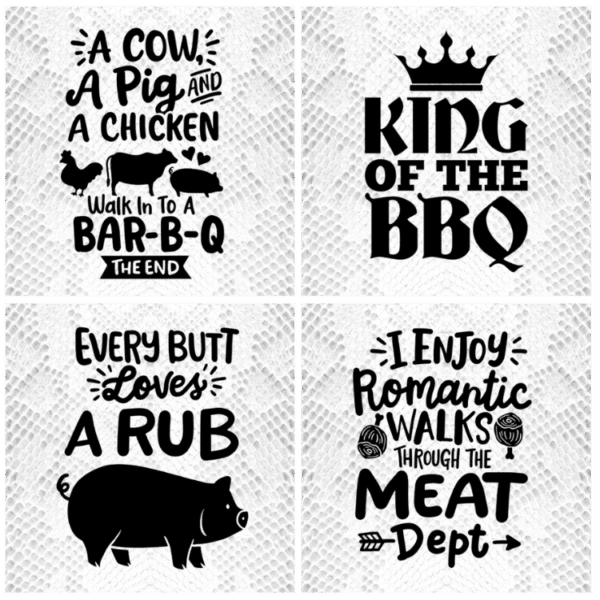 bbq funny coaster